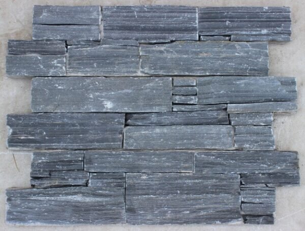 Black Limestone Dry Stack Wall Cladding