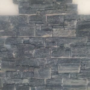 Black Mica Schist Dry Stack Wall Cladding