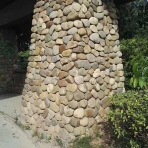 irregular rock pebble stone cladding